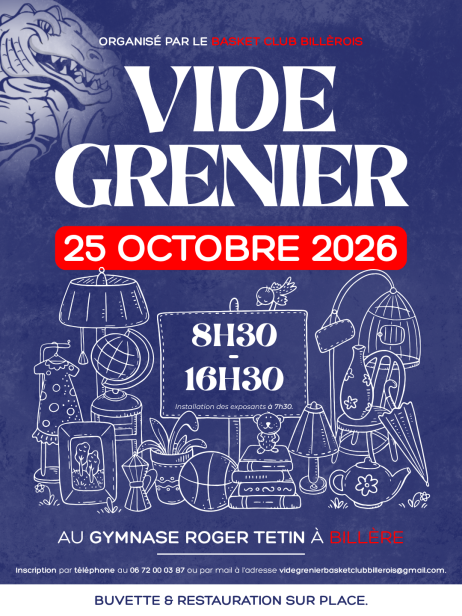 Inscription Vide Grenier 2026